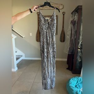 Silver Prom Dress